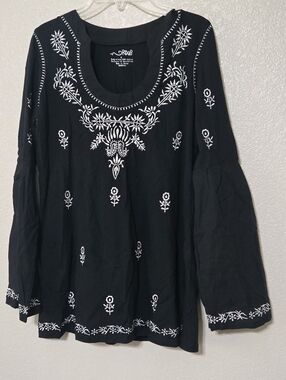RXB, Black embroidered tunic, M